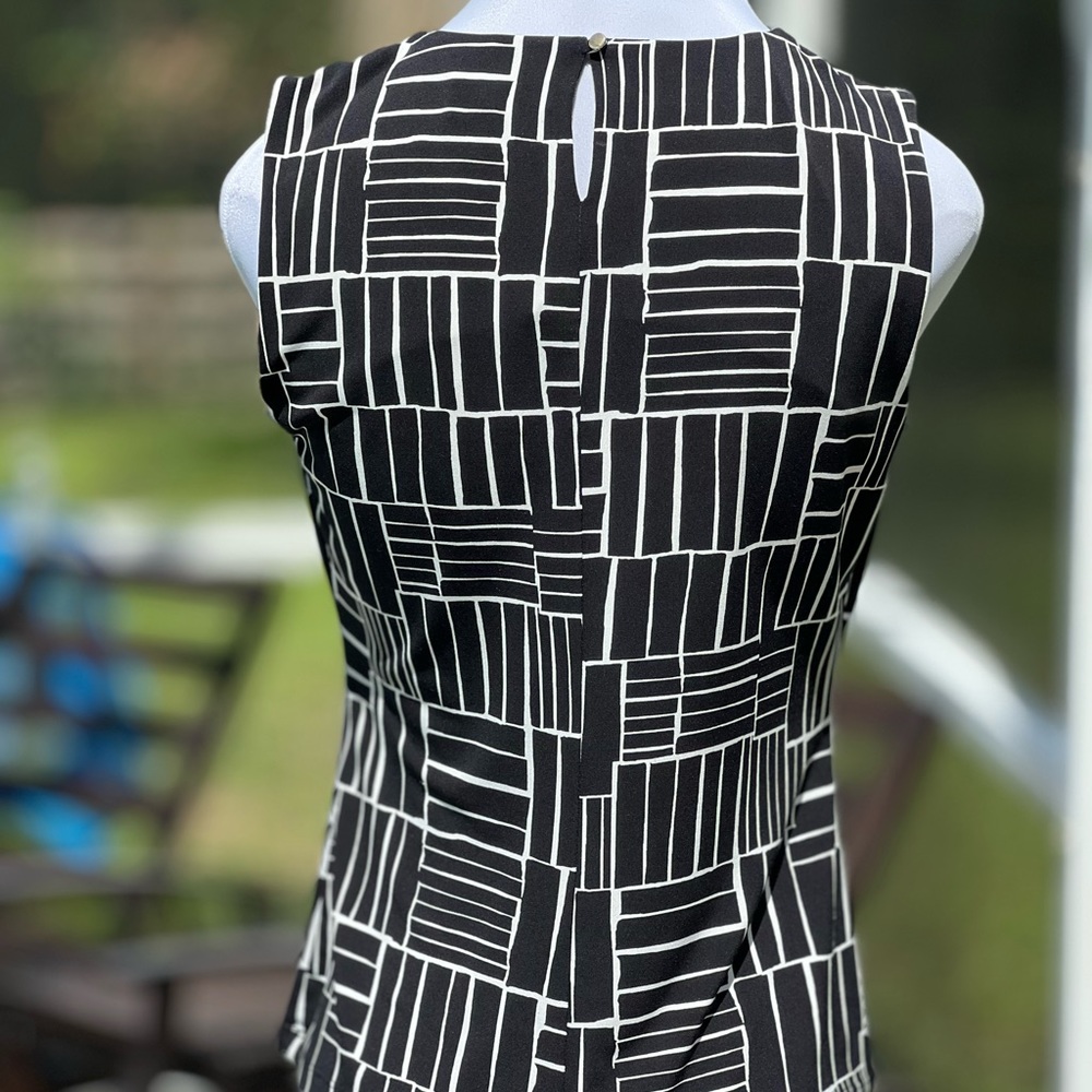 Calvin Kline Sleeveless Top Small S Black White - Picture 3 of 10